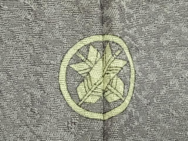 平和屋着物●上質な色無地　牡丹鼠色　正絹　逸品　AABH5090fy