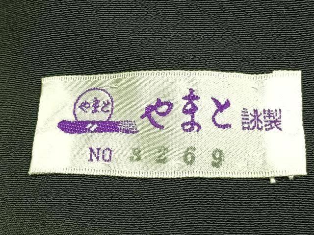 平和屋着物●豪華黒留袖　作家物　泰常　駒刺繍　王朝刺繍　枝花文　暈し染め　金銀糸　金銀彩　やまと誂製　正絹　逸品　AABH5106fy