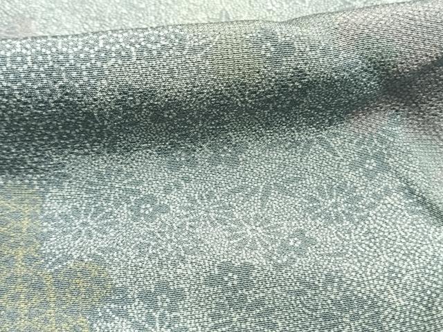 平和屋着物●江戸小紋　雪輪花文　正絹　逸品　未使用　AABH5123fy