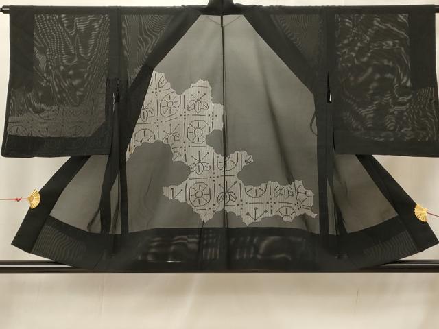 平和屋着物▽羽織　スリーシーズン　春夏秋　塵除け　正絹　逸品　AABI0137st