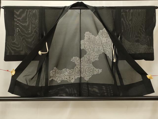 平和屋着物▽羽織　スリーシーズン　春夏秋　塵除け　正絹　逸品　AABI0137st