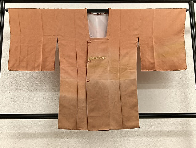 平和屋着物∞道行コート　刺繍　箔散らし　暈し染め　金彩　正絹　逸品　未使用　CABE4965ua
