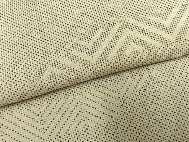 平和屋着物●本場大島紬　白大島　一元絣　幾何学文様　正絹　逸品　AABH5139fy