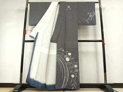 平和屋着物●訪問着　絞り　刺繍　辻が花　正絹　逸品　AABH5130fy