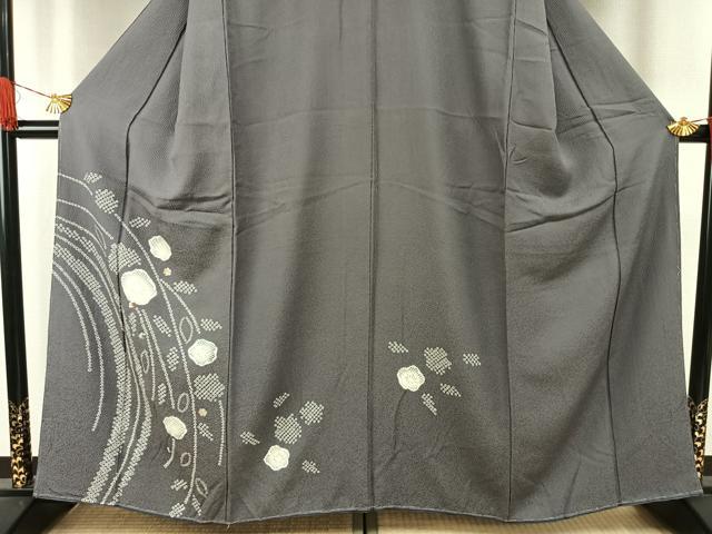 平和屋着物●訪問着　絞り　刺繍　辻が花　正絹　逸品　AABH5130fy