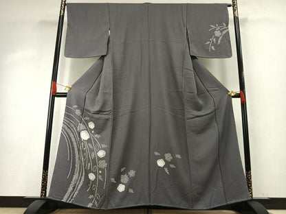 平和屋着物●訪問着　絞り　刺繍　辻が花　正絹　逸品　AABH5130fy
