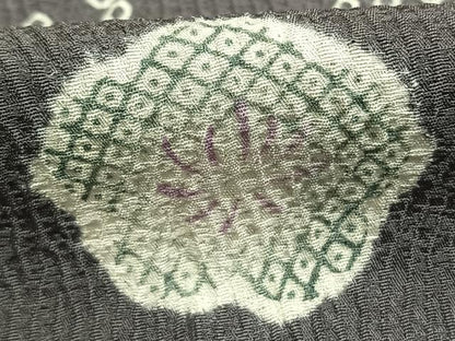平和屋着物●訪問着　絞り　刺繍　辻が花　正絹　逸品　AABH5130fy