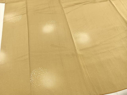 平和屋着物●上質な小紋　枠取り散らし文　蛍暈し　金彩　正絹　逸品　AABH5149fy