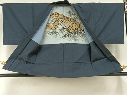 平和屋着物●男性　本場大島紬　アンサンブル　100亀甲　総詰め　正絹　逸品　AABH5151fy
