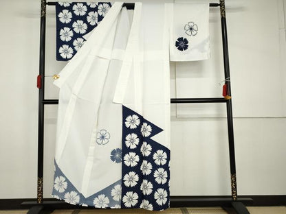 平和屋着物▽訪問着　単衣　桜　洗える着物　AABI0079cs