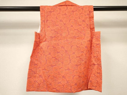平和屋着物[]女の子 子供 被布 花尽くし 金糸 逸品 DABE7008ma