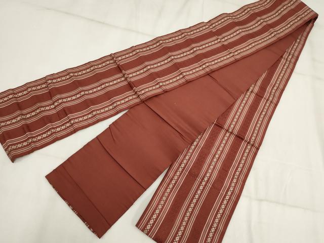 平和屋着物◎半幅帯 献上 正絹 逸品 AABH8013wj