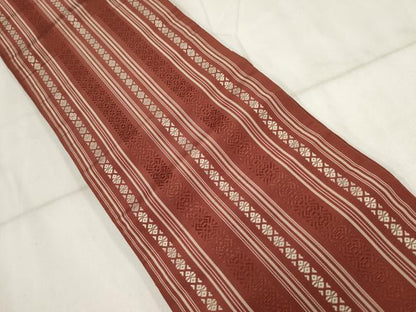 平和屋着物◎半幅帯 献上 正絹 逸品 AABH8013wj