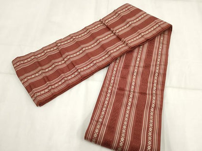 平和屋着物◎半幅帯 献上 正絹 逸品 AABH8013wj