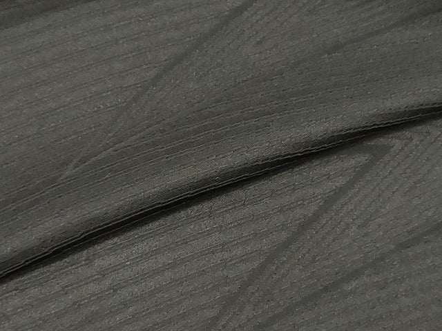 平和屋着物▼羽織・コート　黒生地　解き反物　羽尺　草花地紋　逸品　DABE3237we