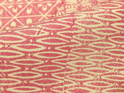 平和屋着物■上質な小紋 切嵌抽象文 正絹 逸品 DABE7670cd