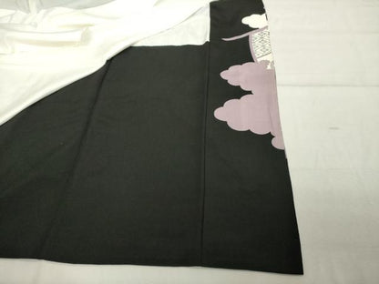 平和屋着物■豪華黒留袖 駒刺繍 結び紐吉祥文 銀彩 正絹 逸品 DABE7702cd