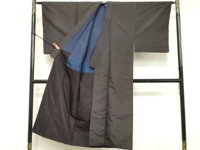 平和屋着物■男性 小紋 格子 正絹 逸品 DABE7698cd