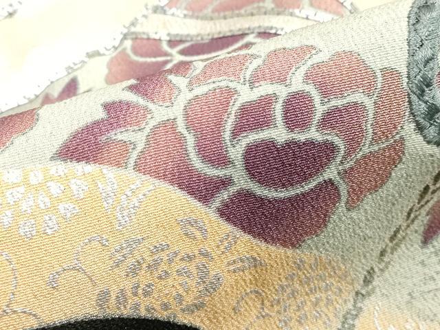 平和屋着物■豪華黒留袖 駒刺繍 御所車花文 正絹 逸品 DABE7704cd