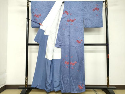 平和屋着物■上質な小紋 舞花文 正絹 逸品 DABE7694cd