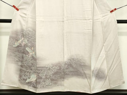 平和屋着物■訪問着 風景文 暈し染め 正絹 逸品 DABE7693cd