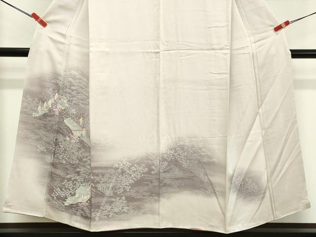 平和屋着物■訪問着 風景文 暈し染め 正絹 逸品 DABE7693cd