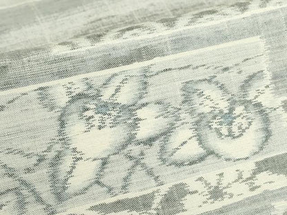 平和屋着物▽上質な紬　単衣　辻が花　正絹　逸品　DABE4391az