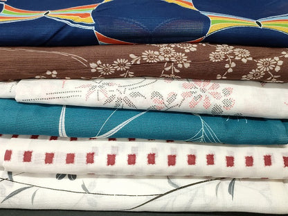 平和屋本店■夏物 小紋 絽 紗 洗える着物 まとめて20点 蝶 花柄 手描き 着用可能多数 se4039