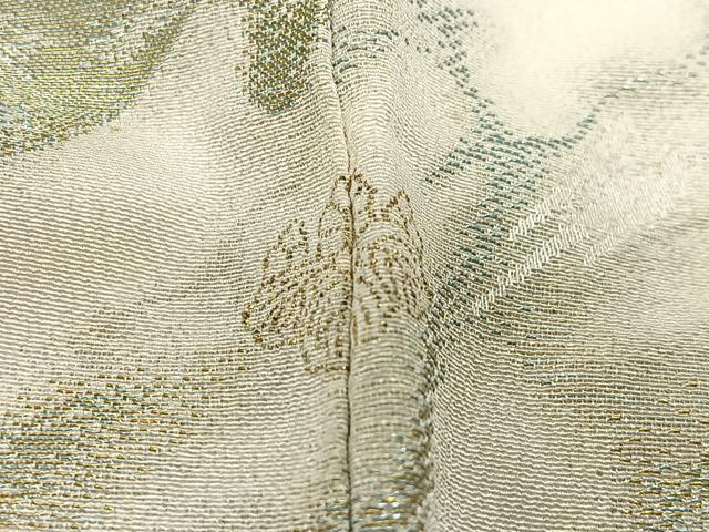 平和屋着物＃羽織　寿光織　墨流し文様　金糸　正絹　逸品　CABE5081ua