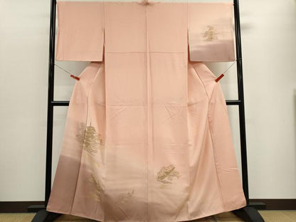 平和屋着物■訪問着 風景文 暈し染め 金糸 正絹 逸品 CABF6443ou