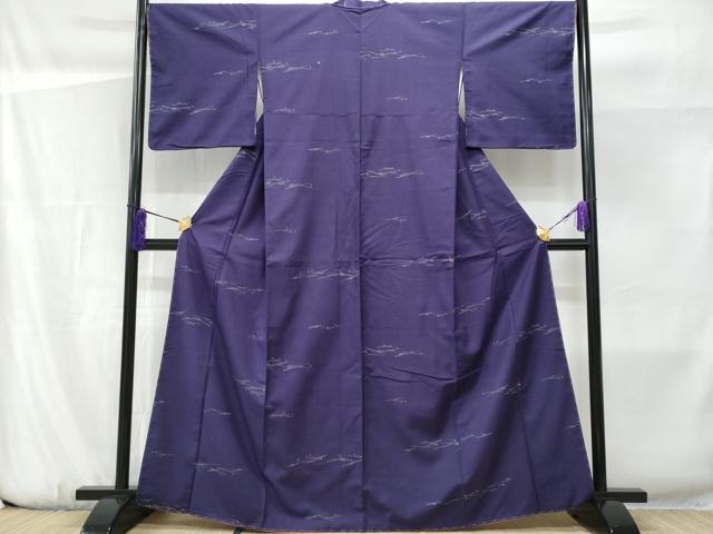 平和屋着物■上質な紬　霞吉祥文　正絹　逸品　未使用　CABF1160fb