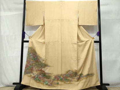 平和屋着物■豪華色留袖　風景文　金銀彩　正絹　逸品　CABF1153fb
