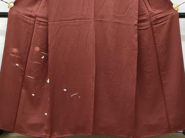 平和屋着物■訪問着 総刺繍 駒刺繍 吹き寄せ文 正絹 逸品 CABF6834fb
