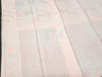 平和屋着物■長襦袢　袷　御所車花地紋　暈し染め　正絹　逸品　CABF6865fb