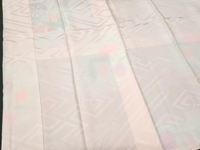 平和屋着物■長襦袢　袷　御所車花地紋　暈し染め　正絹　逸品　CABF6865fb