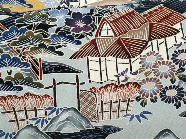 平和屋着物■豪華黒留袖　御所解文　金彩　正絹　逸品　CABF6826fb