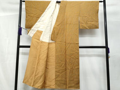 平和屋着物■上質な小紋 抽象文 正絹 逸品 未使用 CABF6842fb
