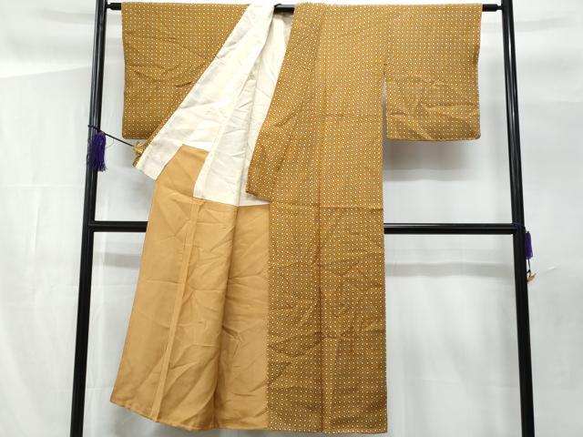 平和屋着物■上質な小紋 抽象文 正絹 逸品 未使用 CABF6842fb