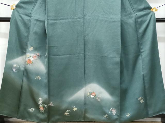 平和屋着物■訪問着　刺繍　花丸文　暈し染め　金彩　正絹　逸品　CABF6833fb