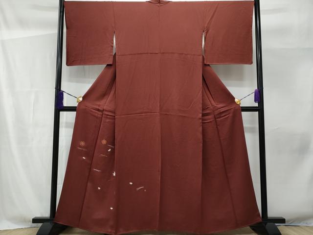 平和屋着物■訪問着 総刺繍 駒刺繍 吹き寄せ文 正絹 逸品 CABF6834fb