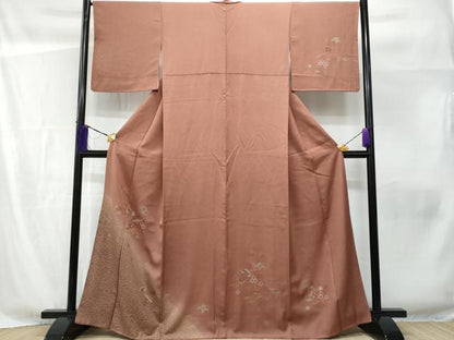 平和屋着物■訪問着　刺繍　地紙横笛花文　金彩　正絹　逸品　CABF6832fb