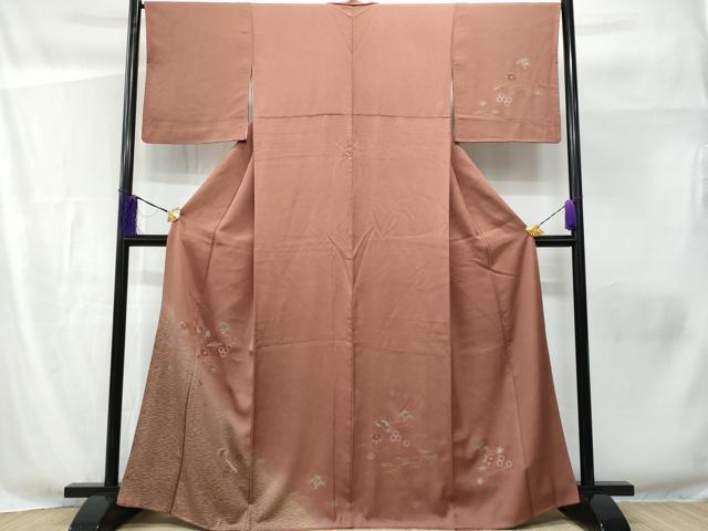 平和屋着物■訪問着　刺繍　地紙横笛花文　金彩　正絹　逸品　CABF6832fb