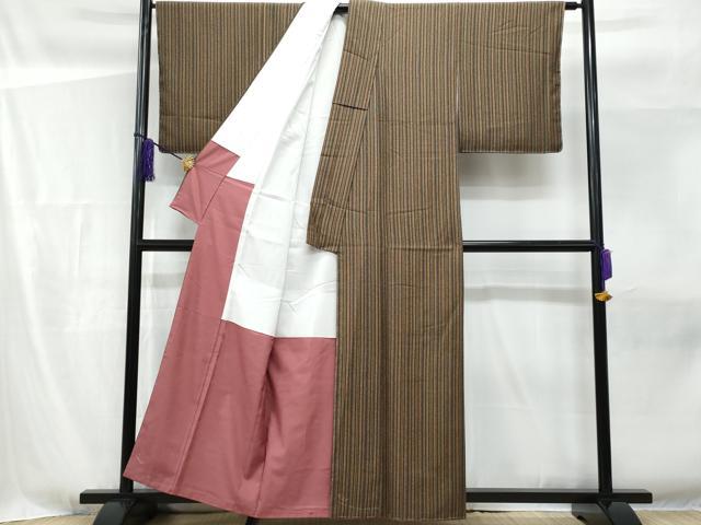 平和屋着物■小紋　吉祥間道　洗える着物　未使用　CABF6820fb