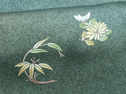 平和屋着物■訪問着　刺繍　花丸文　暈し染め　金彩　正絹　逸品　CABF6833fb