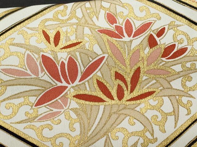 平和屋着物■豪華黒留袖 刺繍 蜀江花文 金彩 正絹 逸品 CABF6846fb