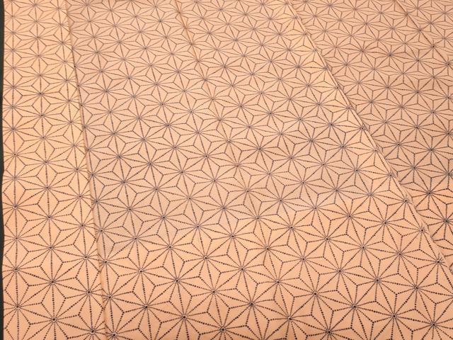 平和屋着物■長襦袢　無双仕立て　麻の葉文様　正絹　逸品　CABF6863fb