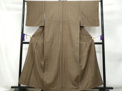 平和屋着物■小紋　吉祥間道　洗える着物　未使用　CABF6820fb