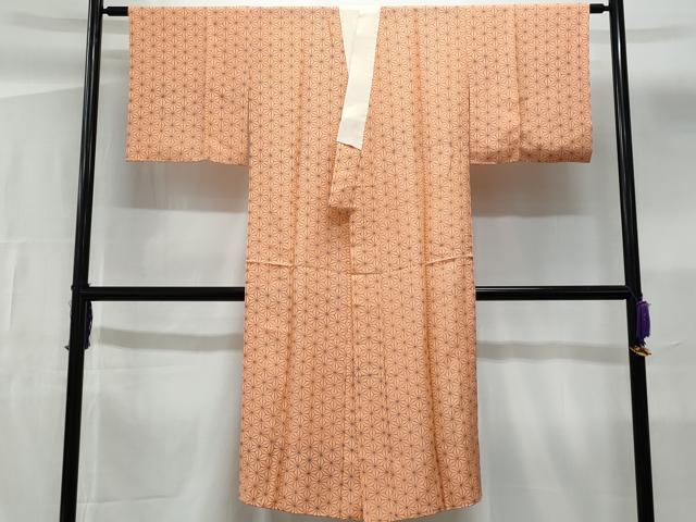 平和屋着物■長襦袢　無双仕立て　麻の葉文様　正絹　逸品　CABF6863fb