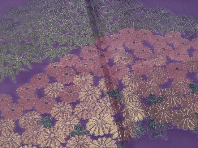 平和屋着物■豪華色留袖 寿光織 草花文 金糸 正絹 逸品 CABF6887fb