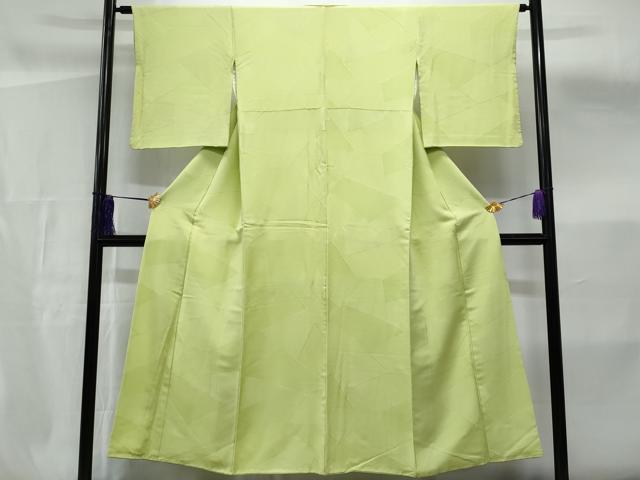 平和屋着物■上質な色無地 切嵌地紋 夏虫色 正絹 逸品 CABF6871fb